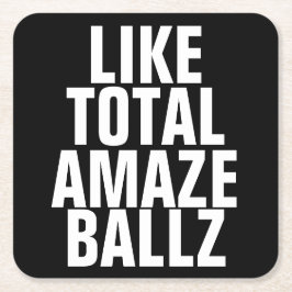 Posavasos Cuadrado De Papel Amaze Ballz