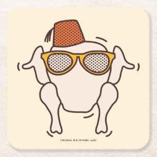 Posavasos Cuadrado De Papel AMIGOS™  Amistad