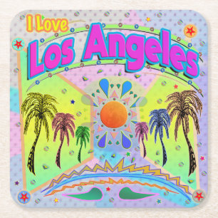 Posavasos Cuadrado De Papel AMO Los Angeles Calm Desire Coaster