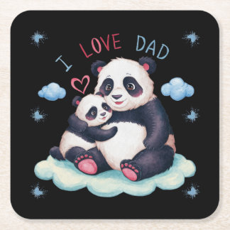 Posavasos Cuadrado De Papel Amo Papá