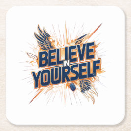 Posavasos Cuadrado De Papel Amos de papel - Créanse en ustedes mismos