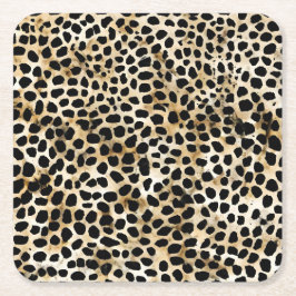 Posavasos Cuadrado De Papel Animal Print - Paper Coasters 