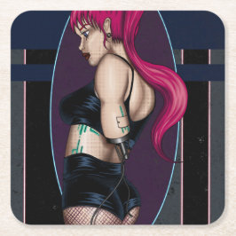 Posavasos Cuadrado De Papel Anna