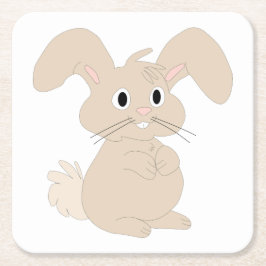 Posavasos Cuadrado De Papel Año del Conejo 2023