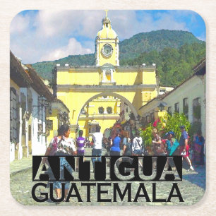 Posavasos Cuadrado De Papel Antigua