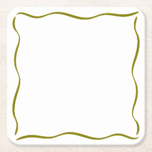 Posavasos Cuadrado De Papel Antiguo cumpleaños Martini de Trinidad y Tobago