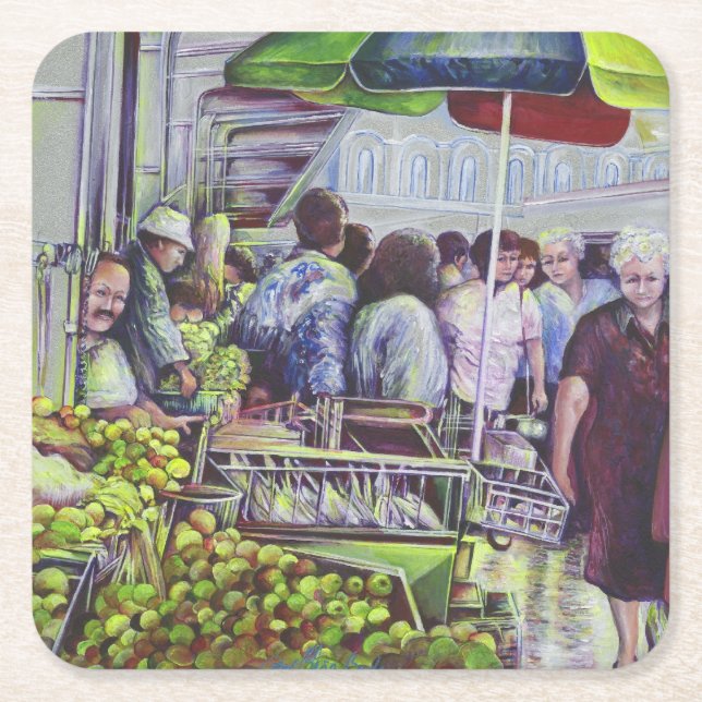 Posavasos Cuadrado De Papel Apple Pies requiere manzanas, Misloc (Anverso)