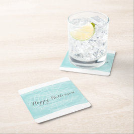 Posavasos Cuadrado De Papel Araña acuática Halloween