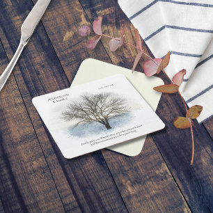Posavasos Cuadrado De Papel Árbol de acuarela de reunión familiar