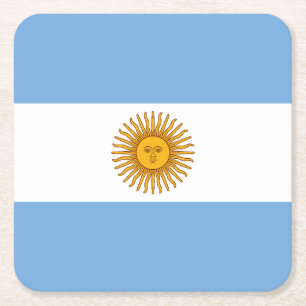 Posavasos Cuadrado De Papel Argentina