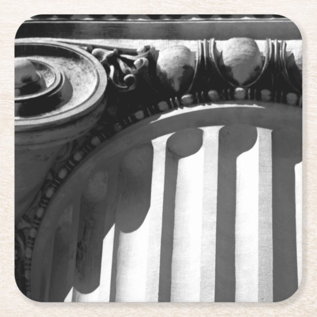 Posavasos Cuadrado De Papel Arquitectura NYC III (Anverso)