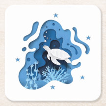 Arte de corte de papel oceánico