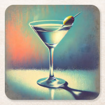 Arte de Martini de Blues que Amo de Mitad de Siglo