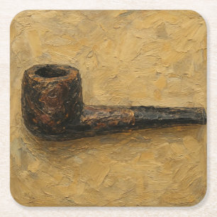 Posavasos Cuadrado De Papel Arte de Pipe (#14)