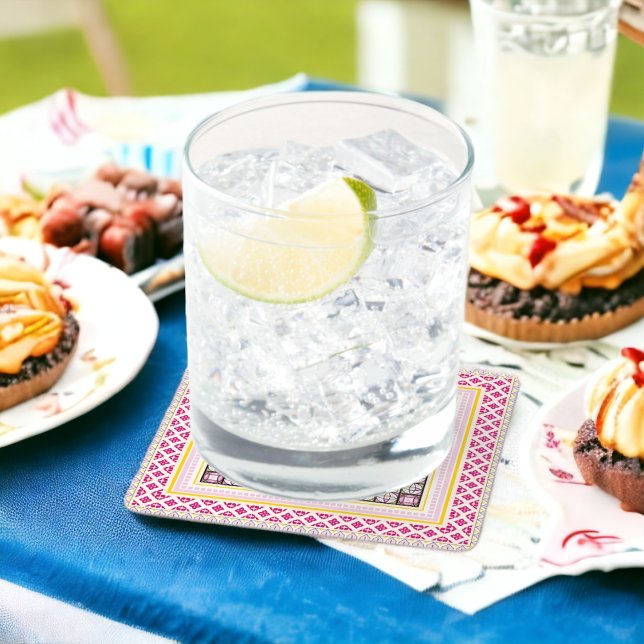 Posavasos Cuadrado De Papel Arte tradicional (Subido por el creador)