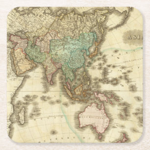 Posavasos Cuadrado De Papel Asia 32
