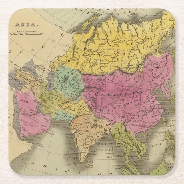 Posavasos Cuadrado De Papel Asia 8 (Anverso)