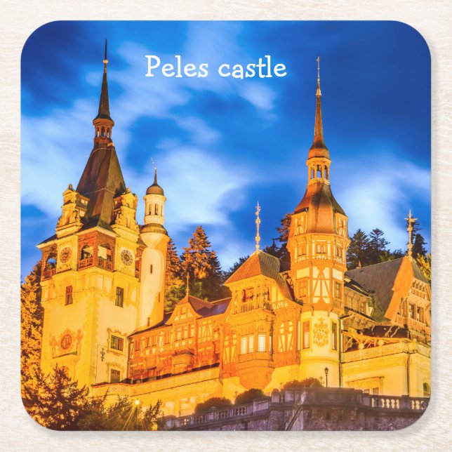 Posavasos Cuadrado De Papel Asistentes cuadrados personalizado Peles (Anverso)