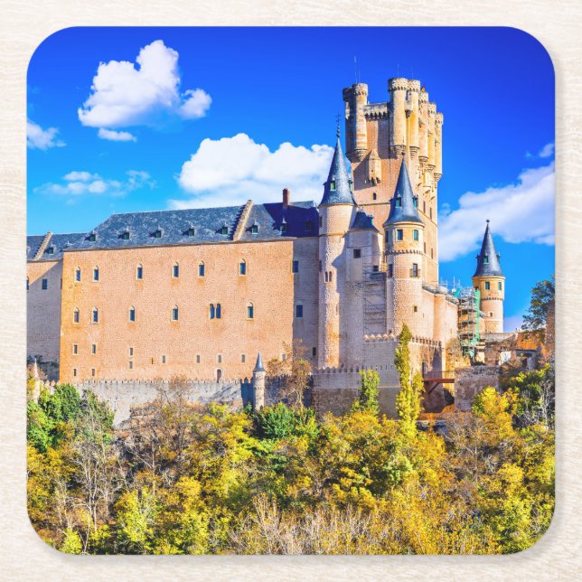 Posavasos Cuadrado De Papel Asistentes cuadrados personalizados (Anverso)