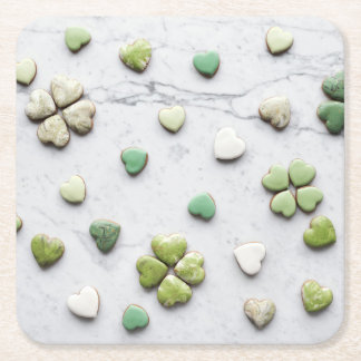 Posavasos Cuadrado De Papel Astratos cardíacos