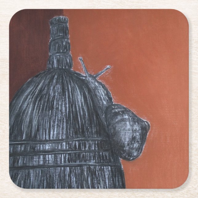 Posavasos Cuadrado De Papel Ataques cuadrados de Personalizado de arte ruso ma (Anverso)