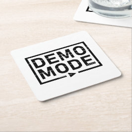 Posavasos Cuadrado De Papel Audio V1 en modo de demostración