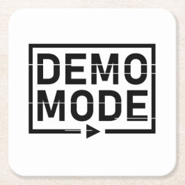 Posavasos Cuadrado De Papel Audio V1 en modo de demostración