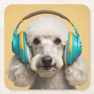 Posavasos Cuadrado De Papel Auriculares con cartón