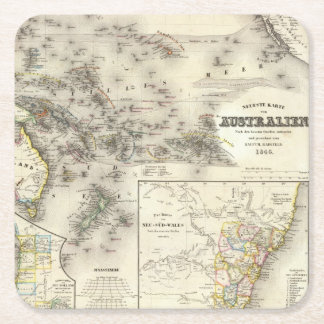 Posavasos Cuadrado De Papel Australia