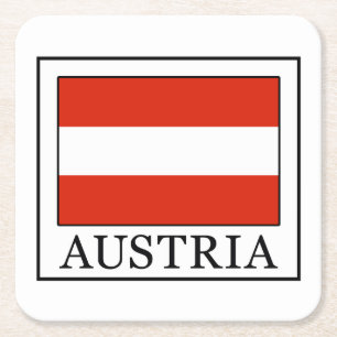 Posavasos Cuadrado De Papel Austria