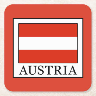 Posavasos Cuadrado De Papel Austria