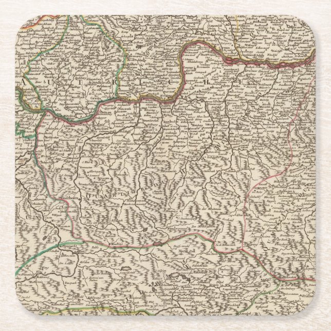 Posavasos Cuadrado De Papel Austria 6 (Anverso)