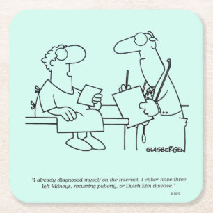 Posavasos Cuadrado De Papel Autoexamen