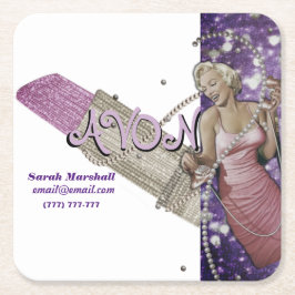 Posavasos Cuadrado De Papel Avon