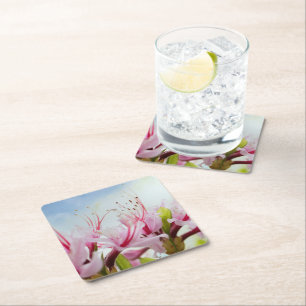Posavasos Cuadrado De Papel azaleas silvestres