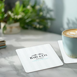 Posavasos Cuadrado De Papel Baby & Co Sip and See 