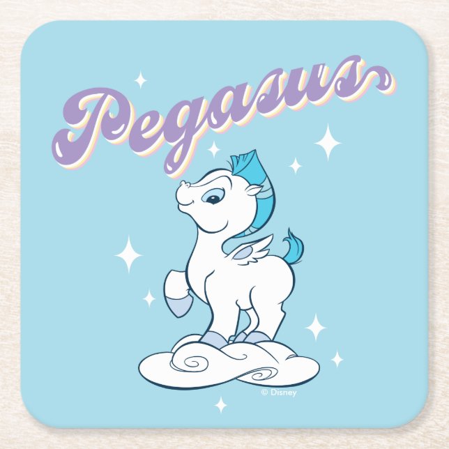 Posavasos Cuadrado De Papel Baby Pegasus Square Paper Coaster (Anverso)