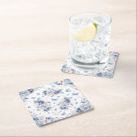 Posavasos Cuadrado De Papel Baby Shower del niño de las mariposas doradas y az<br><div class="desc">Mostrador de papel cuadrado Baby Shower Square Boy de mariposas doradas y azules. Elementos coincidentes disponibles.</div>