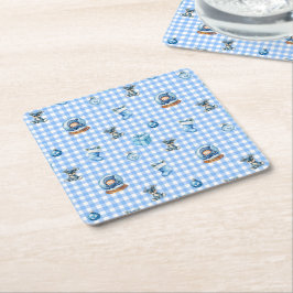 Posavasos Cuadrado De Papel Baby's First Christmas Magic!