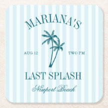 Bachelorette de las palmas Verde azuladas azules d