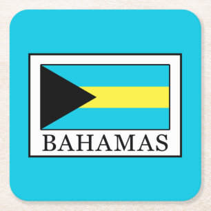 Posavasos Cuadrado De Papel Bahamas