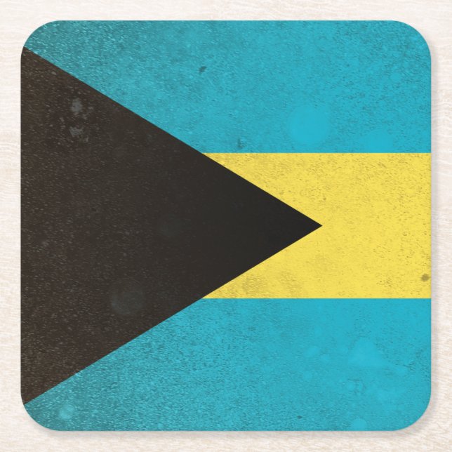 Posavasos Cuadrado De Papel Bahamas (Anverso)