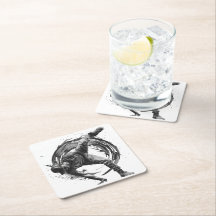 Bailarín en acción, en forma de bandeja de tinta