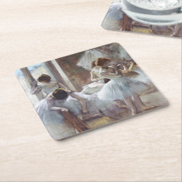 Posavasos Cuadrado De Papel Bailarines Edgar Degas