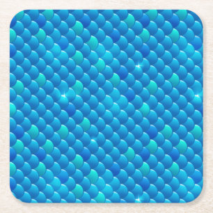 Posavasos Cuadrado De Papel balanza de peces