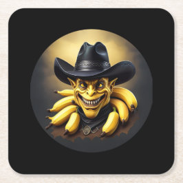 Posavasos Cuadrado De Papel Banana Republic Troll Cowboy