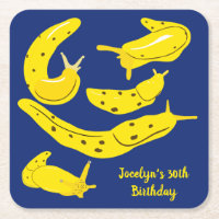 Banana Sale Personalizado amarillo y azul Fiesta