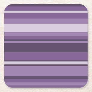 Posavasos Cuadrado De Papel Bandas de lavanda