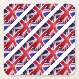 POSAVASOS CUADRADO DE PAPEL BANDERA BRITÁNICA
