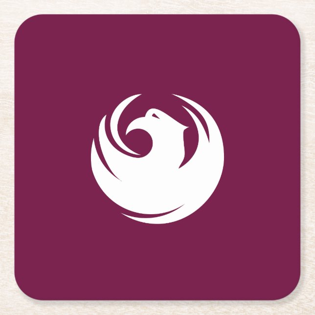 Posavasos Cuadrado De Papel Bandera de Phoenix, Arizona (Anverso)